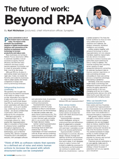 The future of work: Beyond RPA